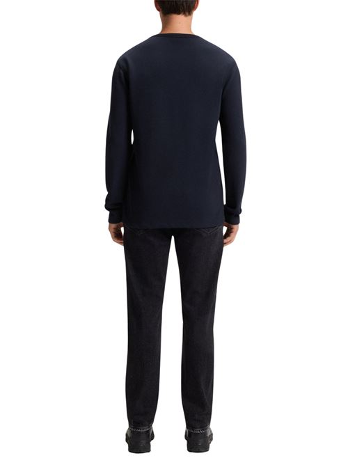 T-shirt misto cotone manica lunga Boss Orange | 50520725404